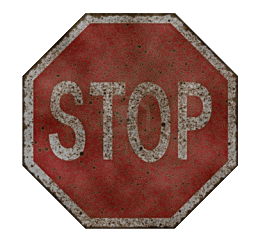 Rusty Stop Sign