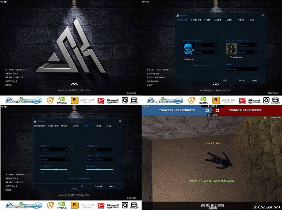 Тема игры eSportsKosova GUI 2013/2014