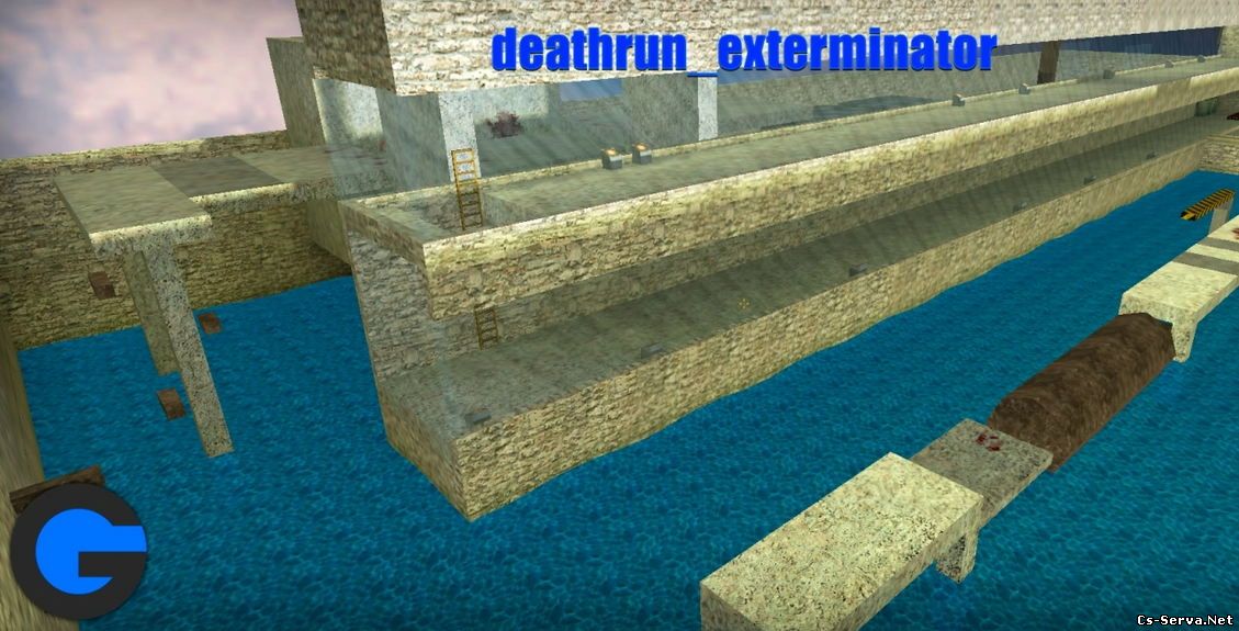 Карта deathrun_exterminator для Counter-Strike 1.6