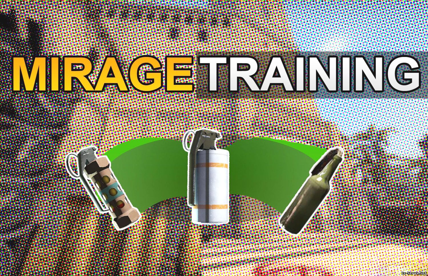 Карта Mirage Training (тренировка раскидки гранат)