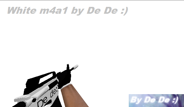 White m4a1 | By De De :)