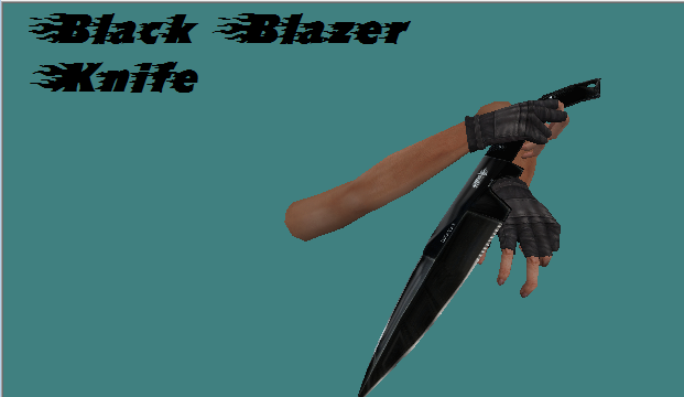 Black razer knife