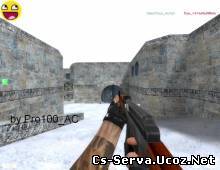 Стандартный CS 1.6 АК47 на новых анимации