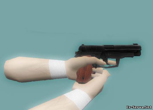 P228 деревянной ручкой