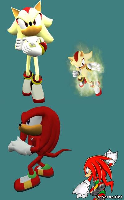 Knuckles & Super Shadow