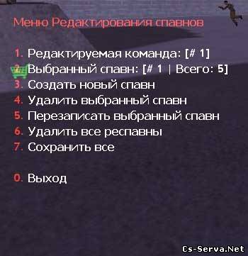AMXX Spawns Manager v.1.2