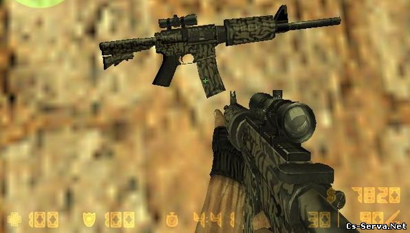 Модель Streyr AUG - Camo M4A1 с прицелом