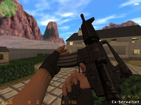 HD Модели оружия: AK-47, M4A1, Desert Eagle, Knife для CS 1.6