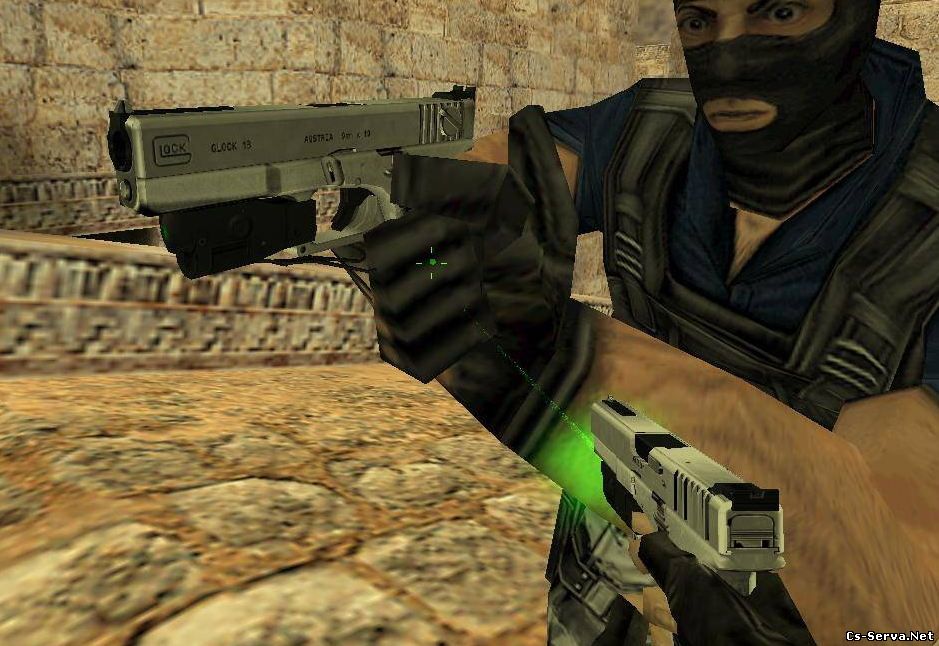 Glock 18 with Laser