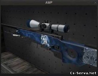Скин AWP (Blue Tiger) для CS:GO